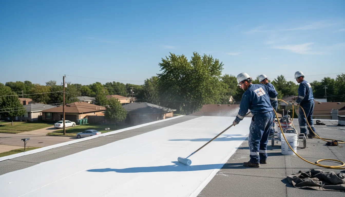 Commercial roof coating in Walthall, MS near me